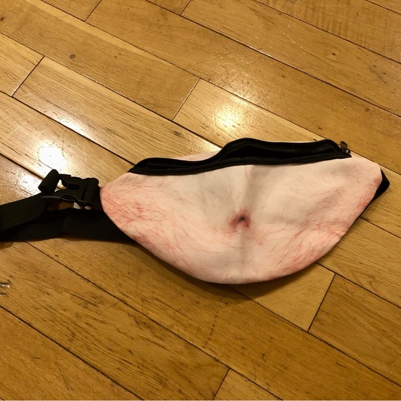 Unique Pink and Black Waist Bag - Picture 1 of 3